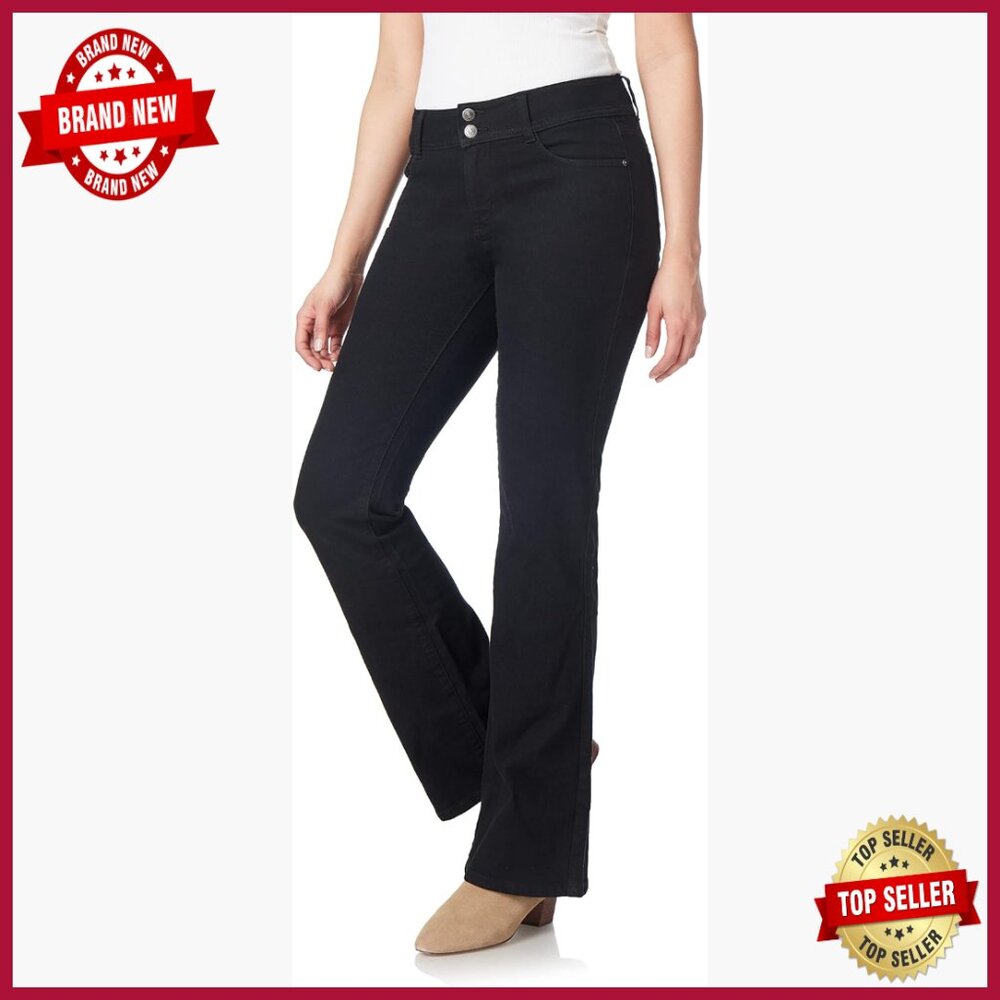 High Rise Flare Jeans Insta Stretch Curvy Fit 33 Inseam Relaxed